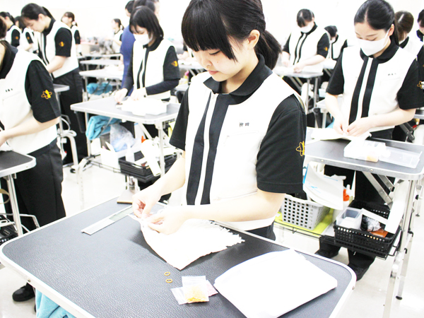 リボンを付ける基礎練習☆